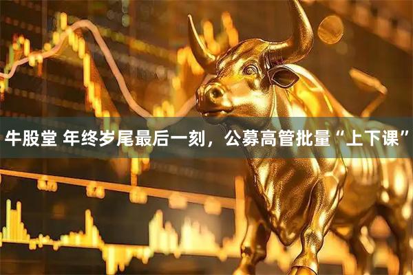 牛股堂 年终岁尾最后一刻，公募高管批量“上下课”