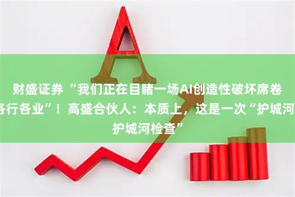 财盛证券 “我们正在目睹一场AI创造性破坏席卷全球各行各业”！高盛合伙人：本质上，这是一次“护城河检查”