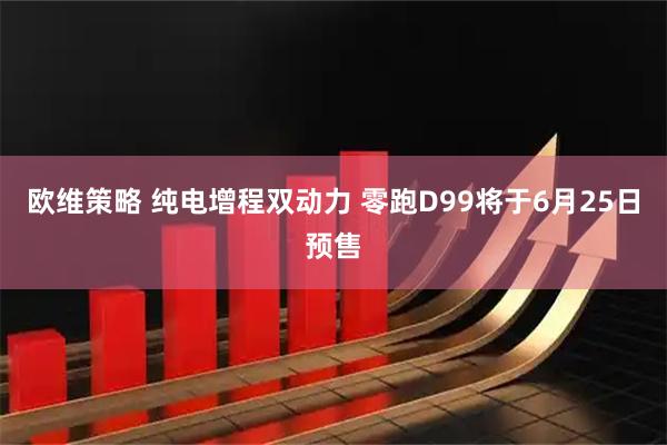 欧维策略 纯电增程双动力 零跑D99将于6月25日预售